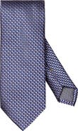 Eton Geometric Jacquard Silk Tie