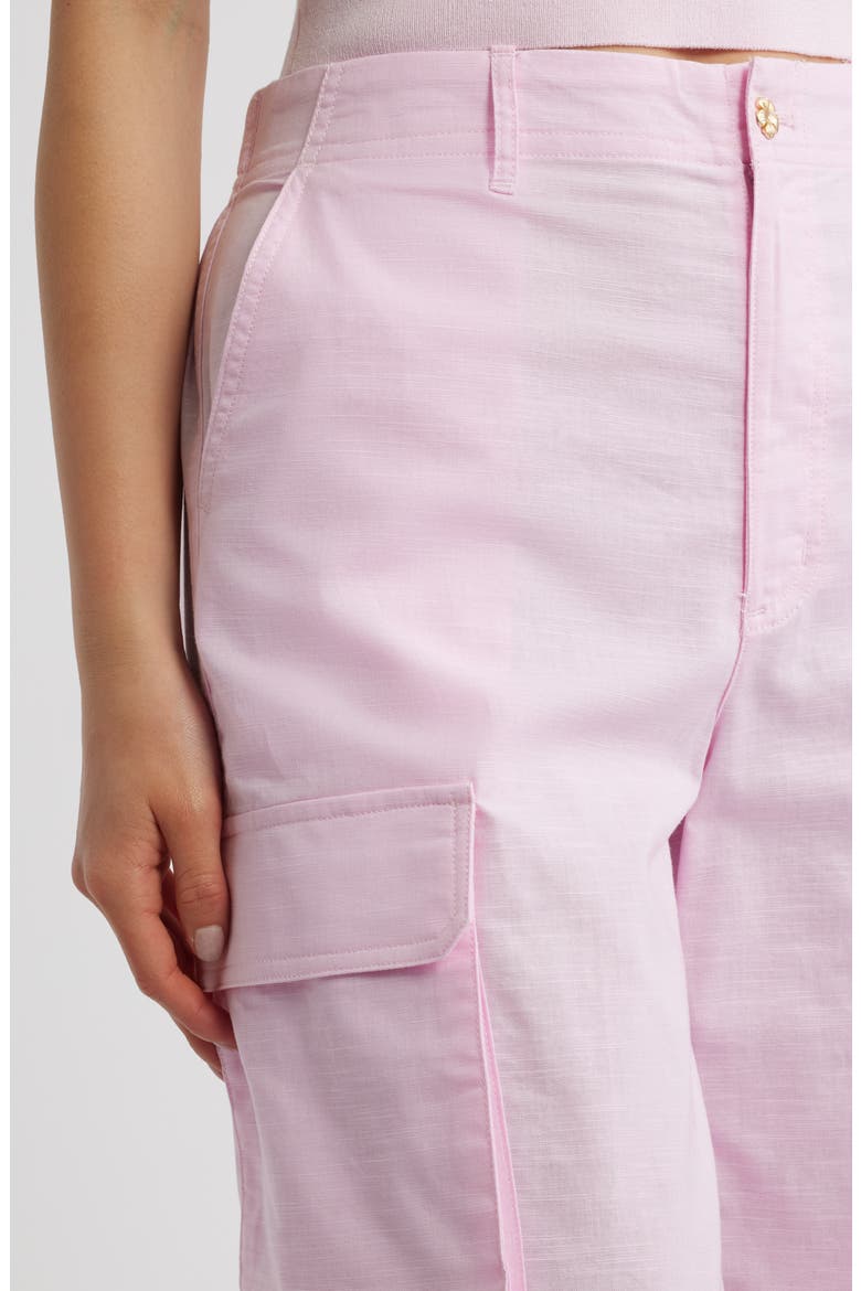 Relaxed Cargo Pants, Alternate, color, POCKET PINK