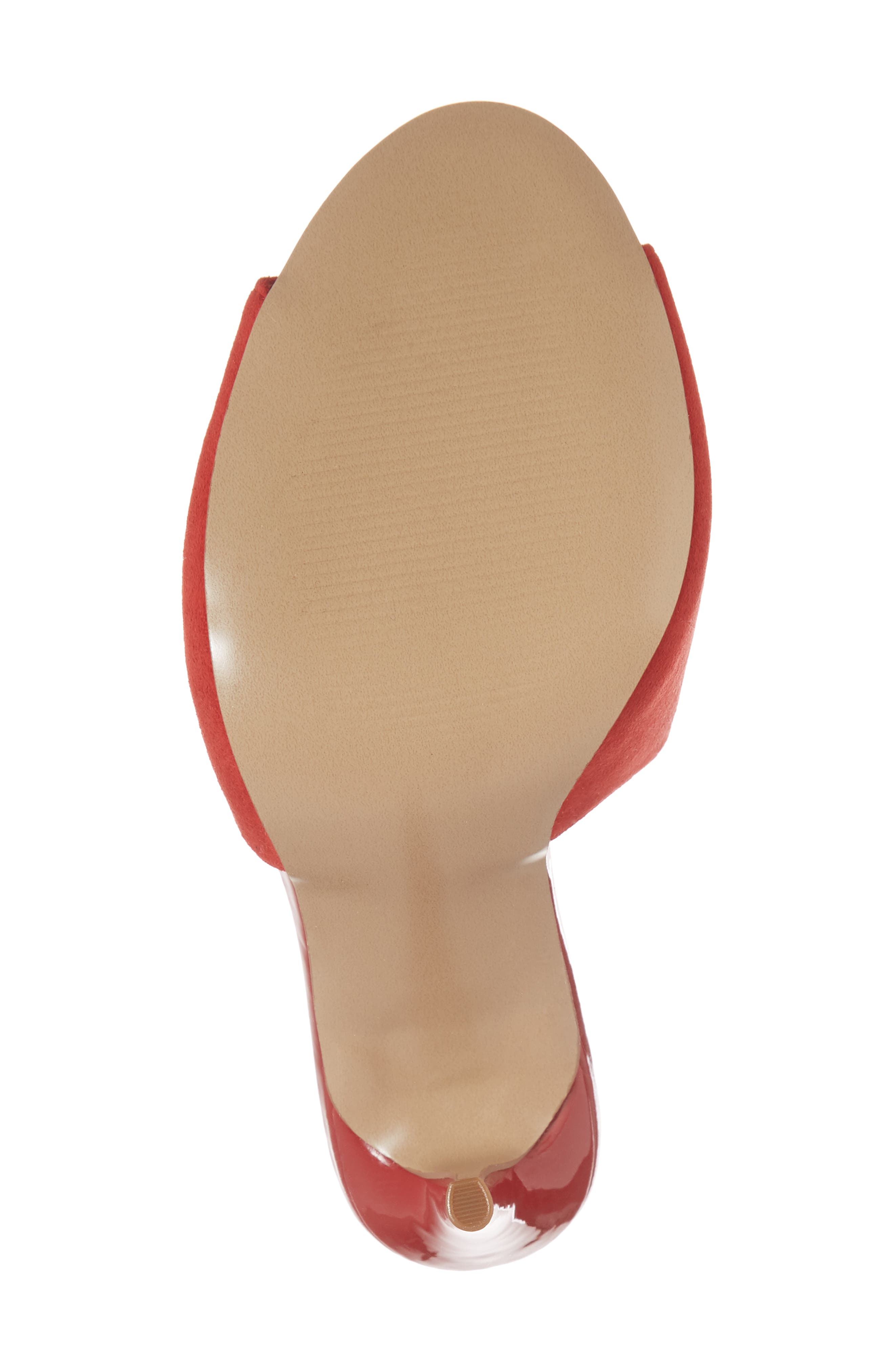 Sinful Sandal, Alternate, color, RED SUEDE