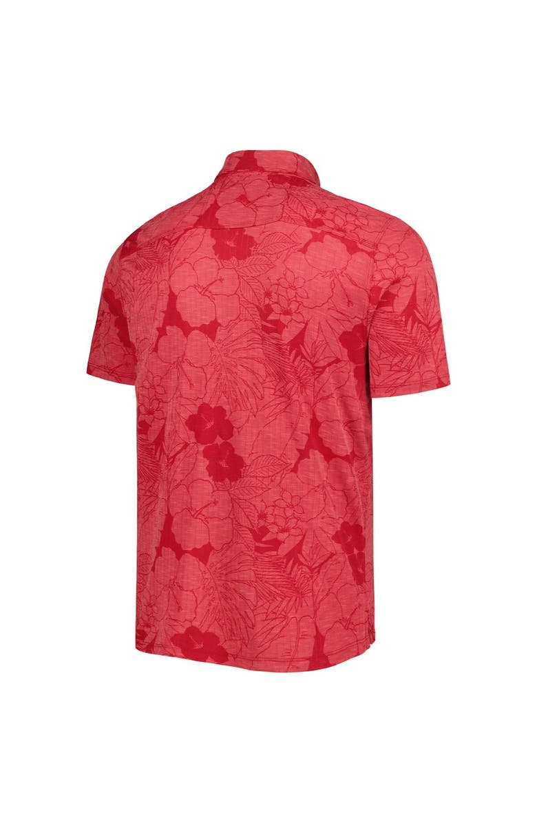 Tommy Bahama Men's Tommy Bahama Scarlet Nebraska Huskers Miramar Blooms Polo, Alternate, color, 