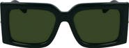 FERRAGAMO Prisma 55mm Modified Rectangular Sunglasses