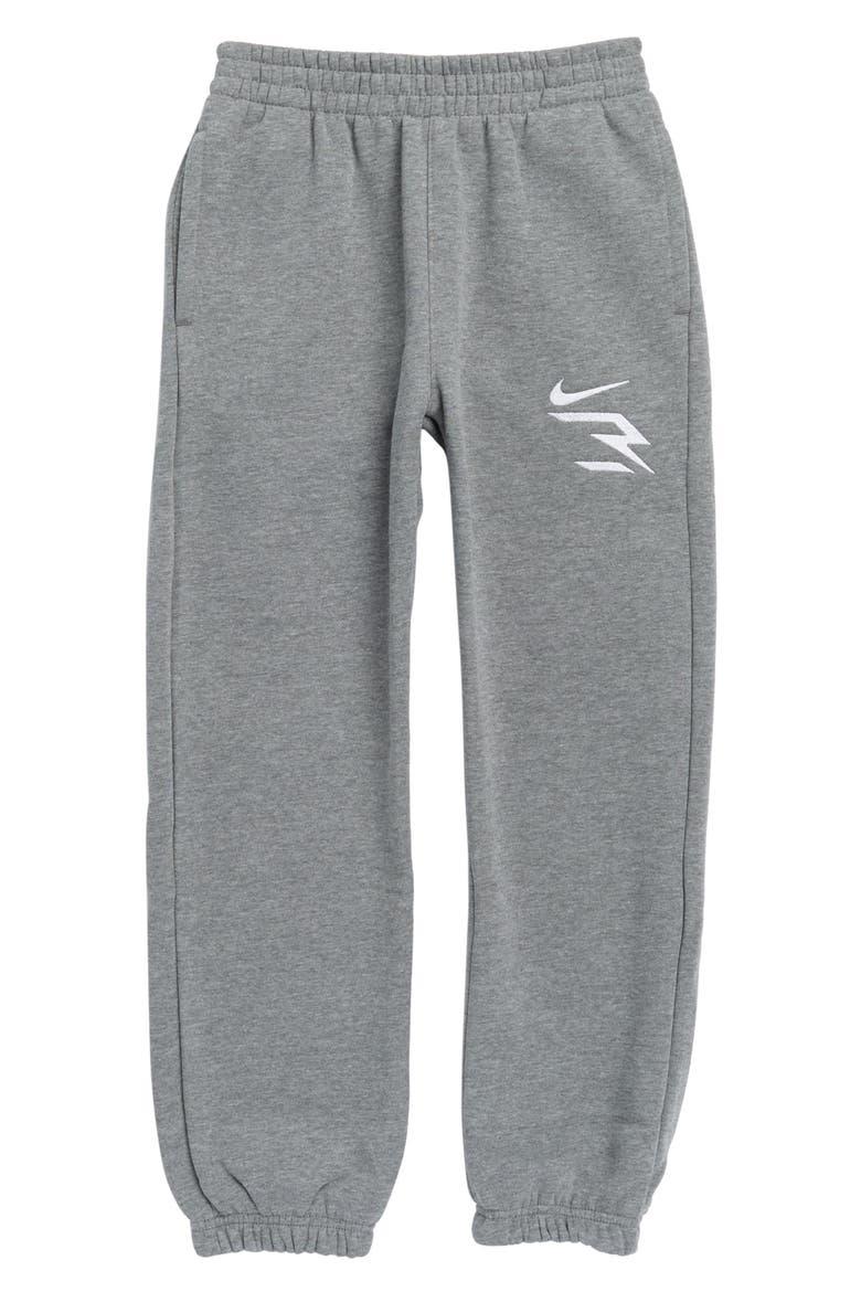 Kids' Fleece Joggers, Main, color, CARBON HEATHER