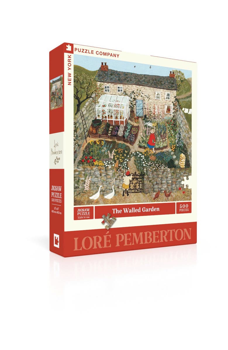 NEW YORK PUZZLE COMPANY The Walled Garden 500 Piece Puzzle, Alternate, color, NO COLOR