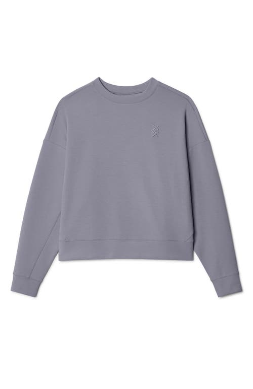Shop Rhone Dreamglow Oversize Sweatshirt In Grey Silver
