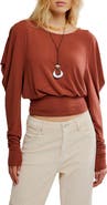 Free People Moxie Draped Jersey Top