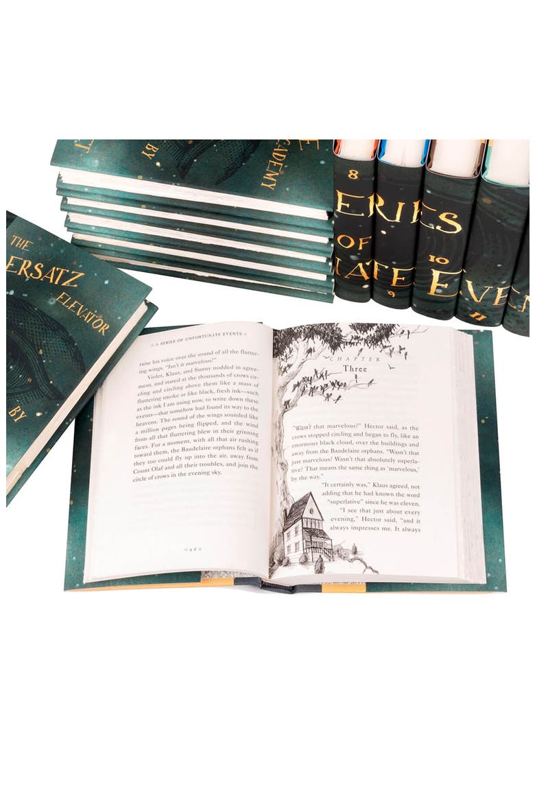 Lemony Snicket's A Series of Unfortunate Events Book Set, Alternate, color, Teal