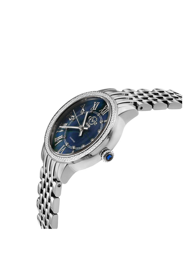 Astor III Diamond Swiss Bracelet Watch, 34mm - 0.06 ctw, Alternate, color, SILVER