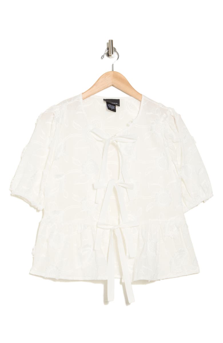 Forgotten Grace Floral Tie Top, Alternate, color,