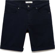 MANGO Denim Bermuda Shorts
