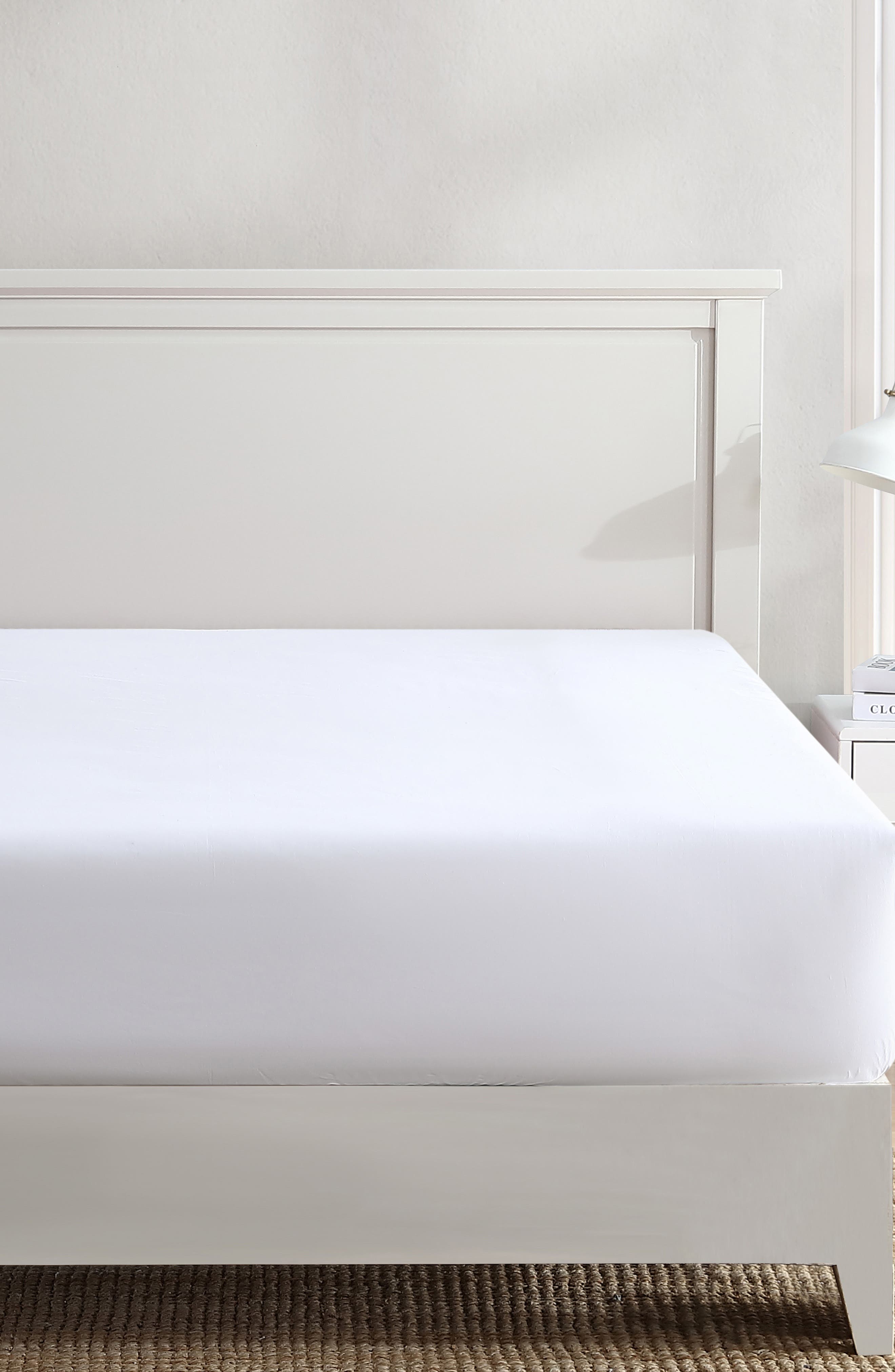 Nautica 200 Thread Count Solid Cotton Percale Fitted Sheet
