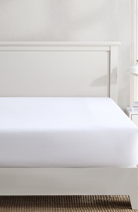 200 Thread Count Solid Cotton Percale Fitted Sheet