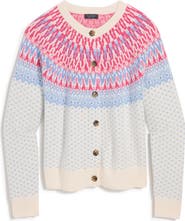 vineyard vines Fair Isle Merino Wool Blend Cardigan