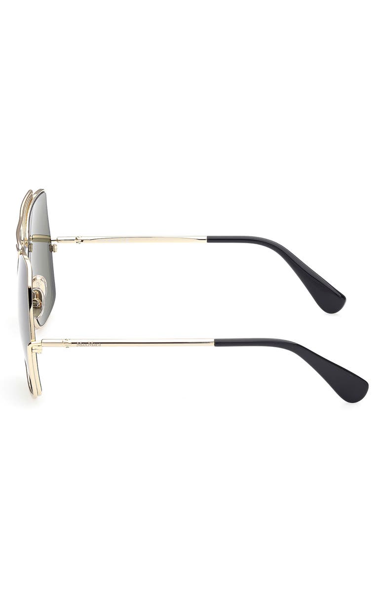 Max Mara 64mm Geometric Sunglasses, Alternate, color, 