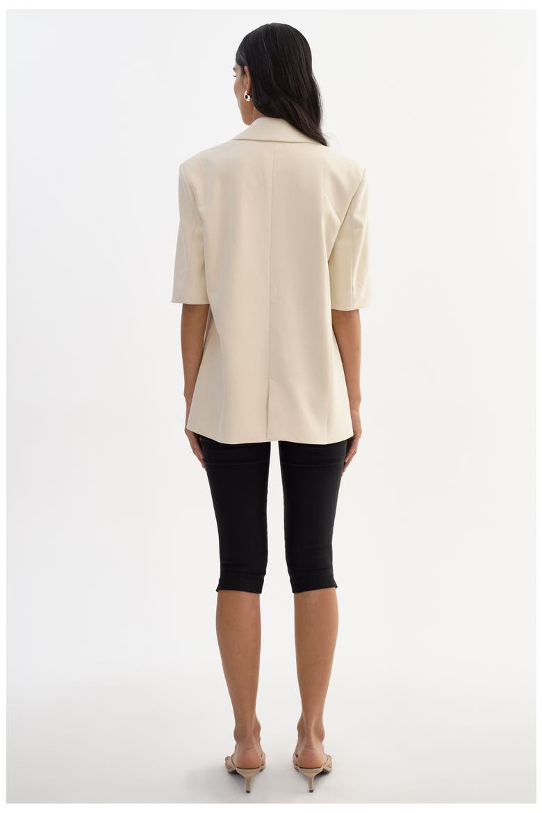 Hazel | Faux Sudede Blazer, Alternate, color, Opal