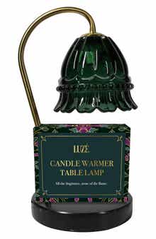 Scalloped Glass Candle Warmer Table Lamp