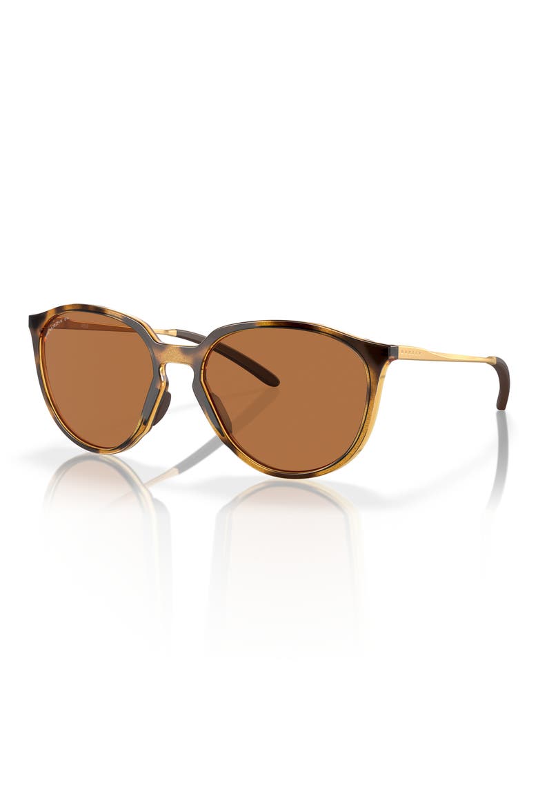 Sielo 57mm Polarized Round Sunglasses, Alternate, color, BRONZE