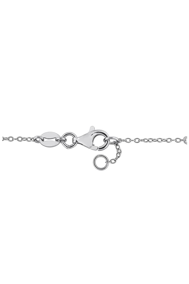 8.5-9mm Cultured Freshwater Pearl & Stone Station Bracelet, Alternate, color, GREEN