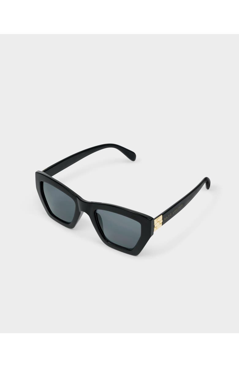 Katie Loxton Palma Oversized Cat-Eye Sunglasses in Black, Main, color, Black