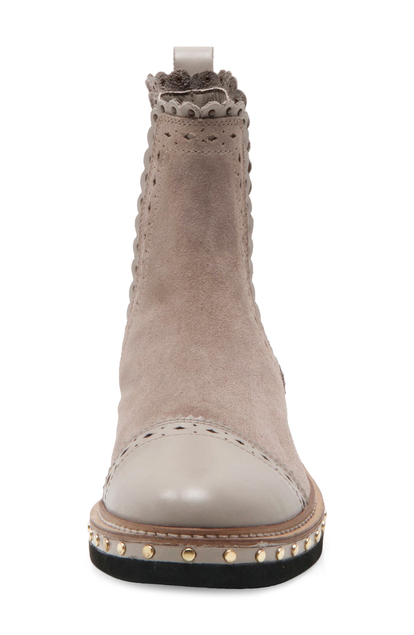 Atlas Studded Chelsea Bootie, Alternate, color, TAUPE