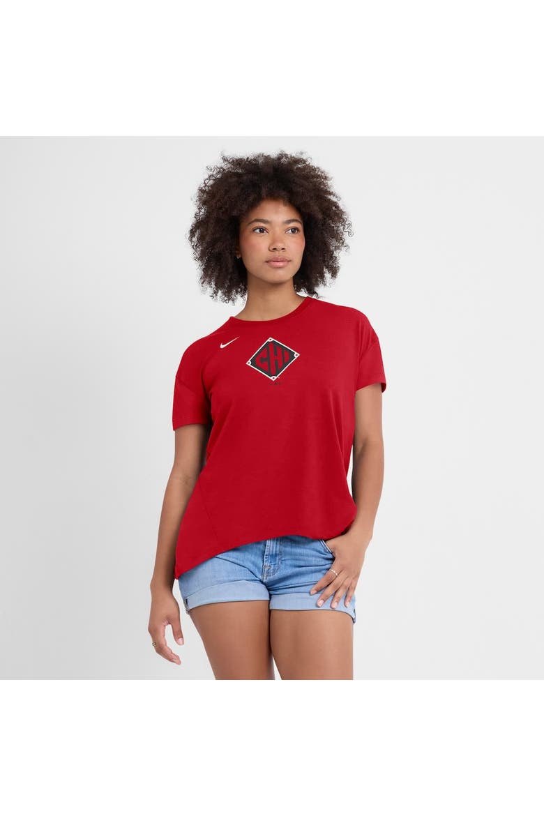 Women's Nike  Red Chicago White Sox 2025 City Connect Flowy Fashion Tri-Blend Performance T-Shirt, Alternate, color, Red