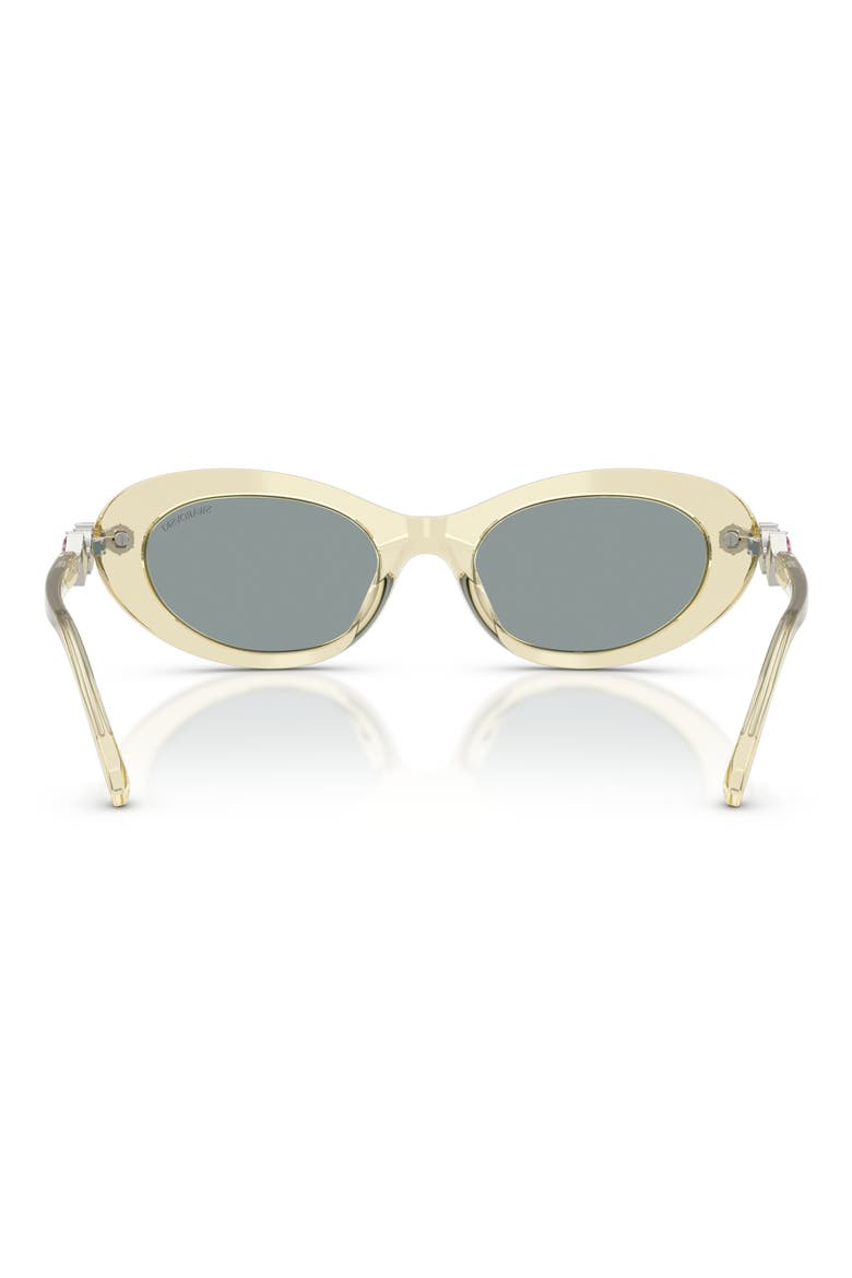 53mm Oval Sunglasses, Alternate, color, TRANSPARENT YELLOW / GREY