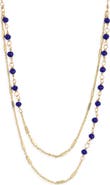 Panacea Crystal Two Row Necklace