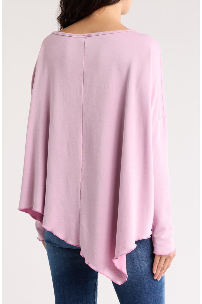Asymmetric Hem Sweater, Alternate, color, LAVENDER