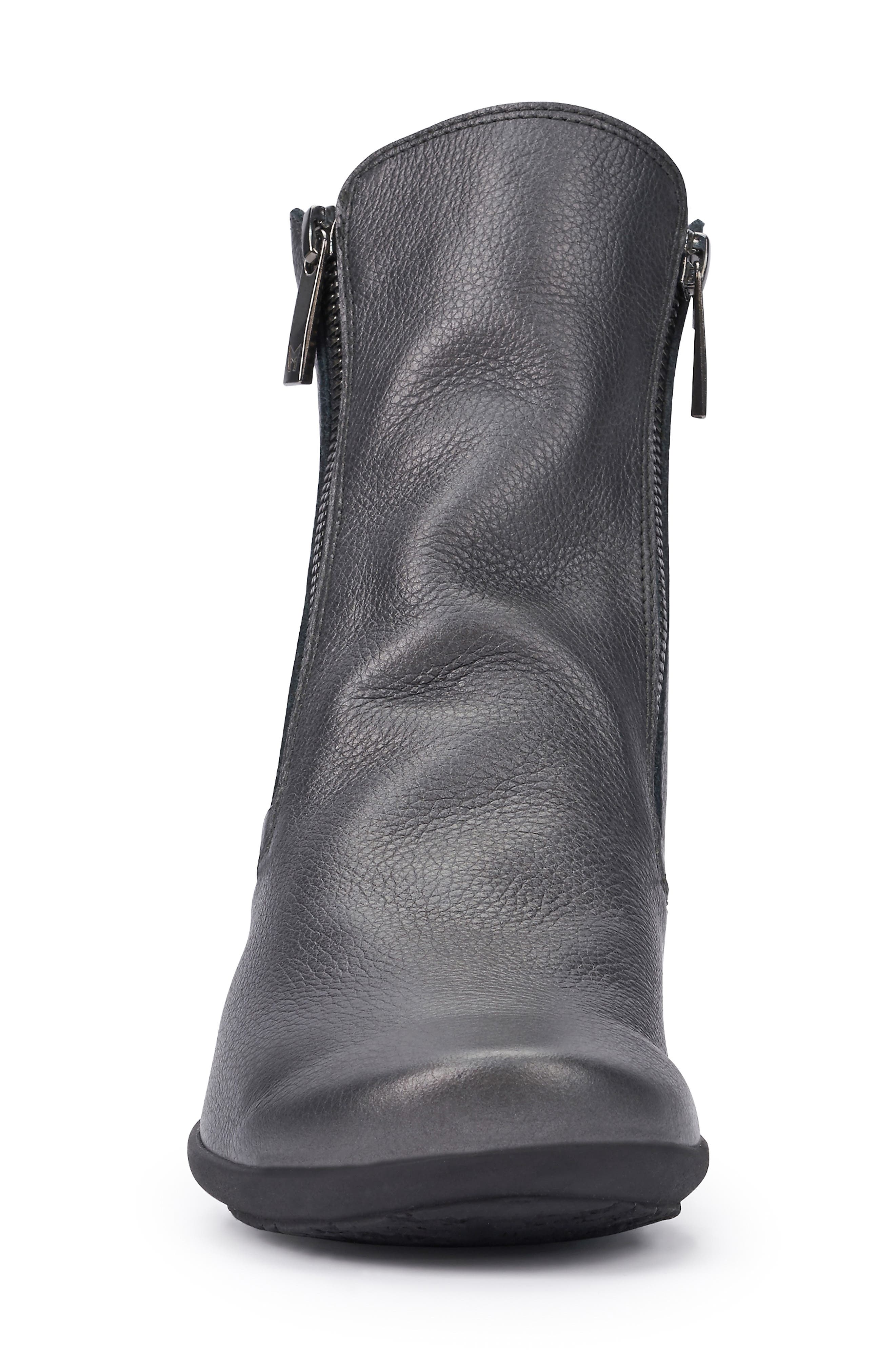 Nessia Bootie, Alternate, color, GRAPHITE LEATHER