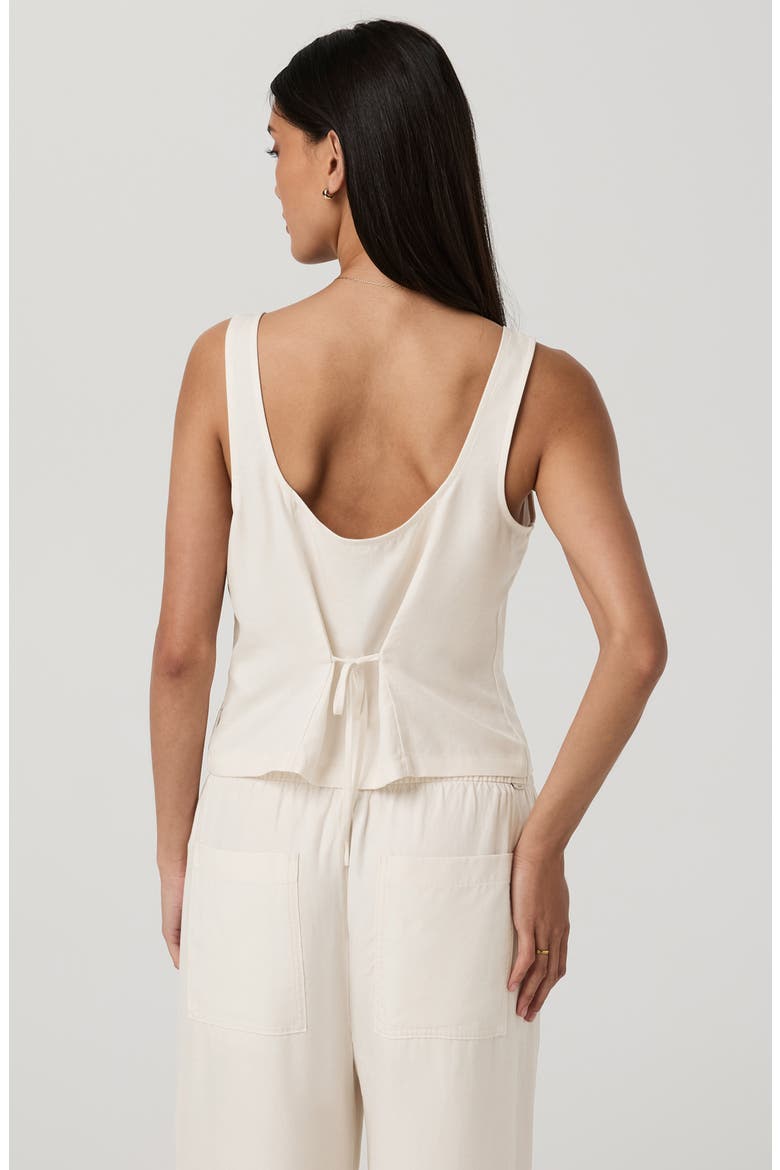 Trestles Twill Button Tank, Alternate, color, NATURAL
