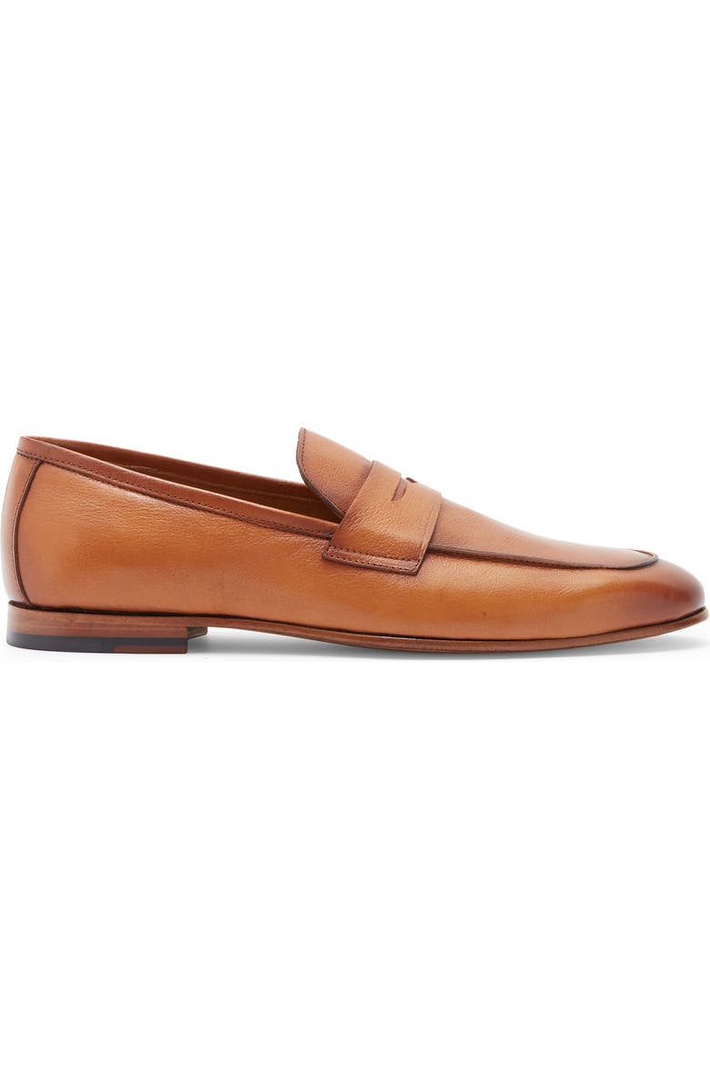 ANTONIO MAURIZI Penny Strap Loafer, Alternate, color, Cognac