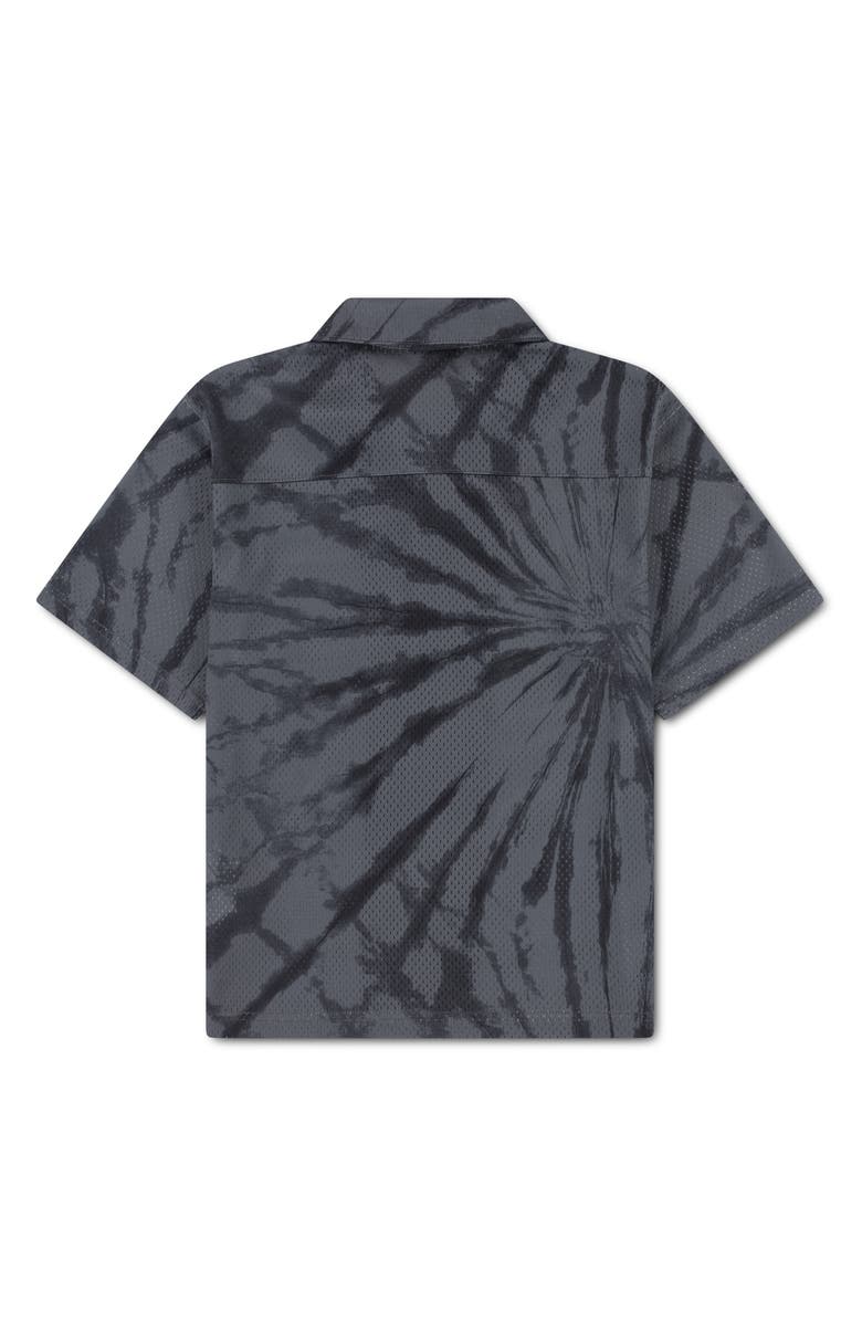 Jordan Kids' Tie Dye Mesh Button-Up Shirt, Alternate, color, Iron Gray
