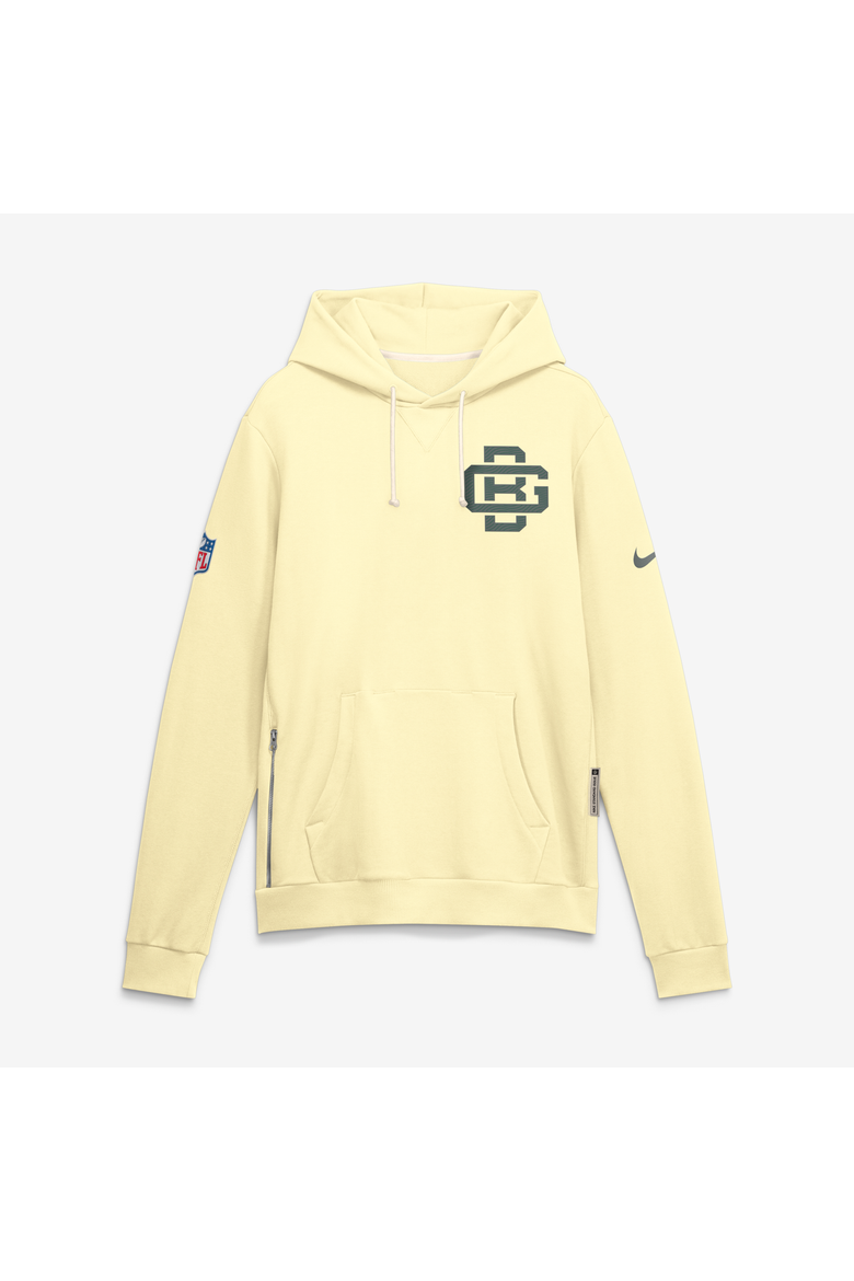 Men's Nike  Cream Green Bay Packers 2026 Rivalries Collection Standard Issue Sideline Pullover Hoodie, Alternate, color, Cream