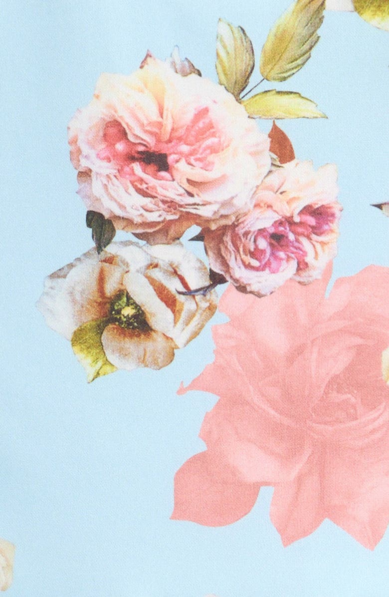 Ava & Yelly Kids' Floral Print Scuba Fit & Flare Dress, Alternate, color, 