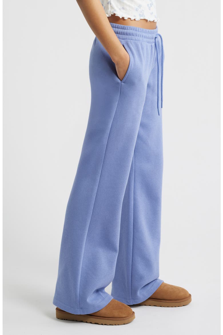 Baggy Flare Leg Sweatpants, Alternate, color, BLUE FROST