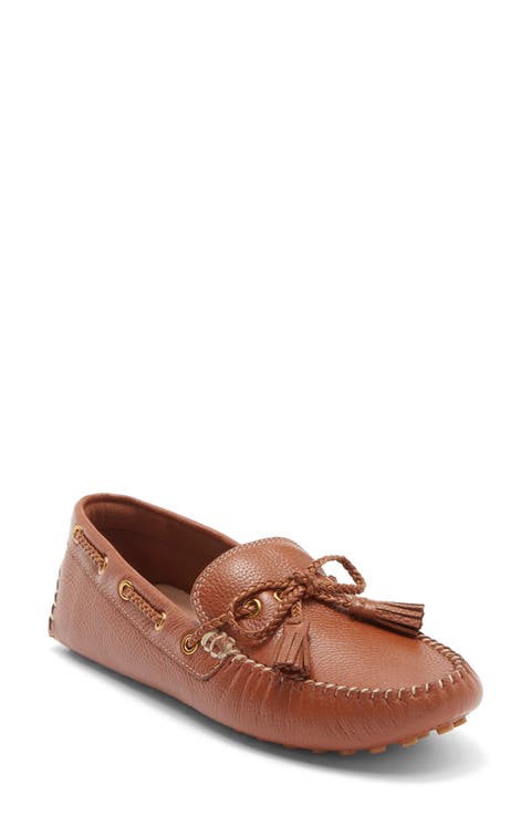 Gissella Croc Embossed Driving Loafer (Women)