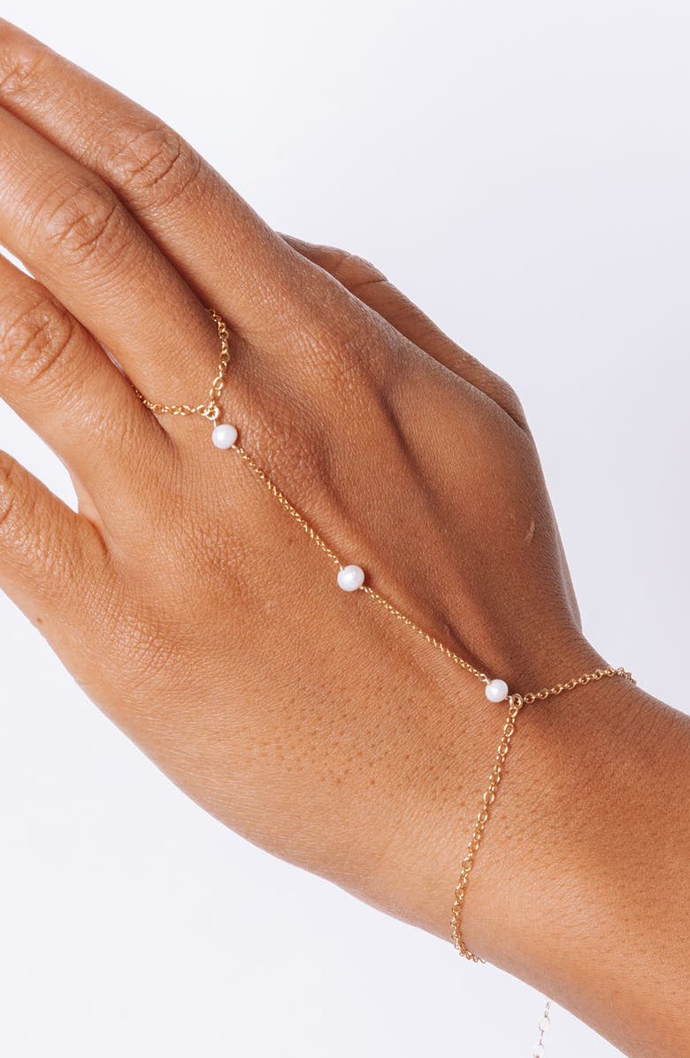 Set & Stones Bobbi Hand Chain, Alternate, color, Gold