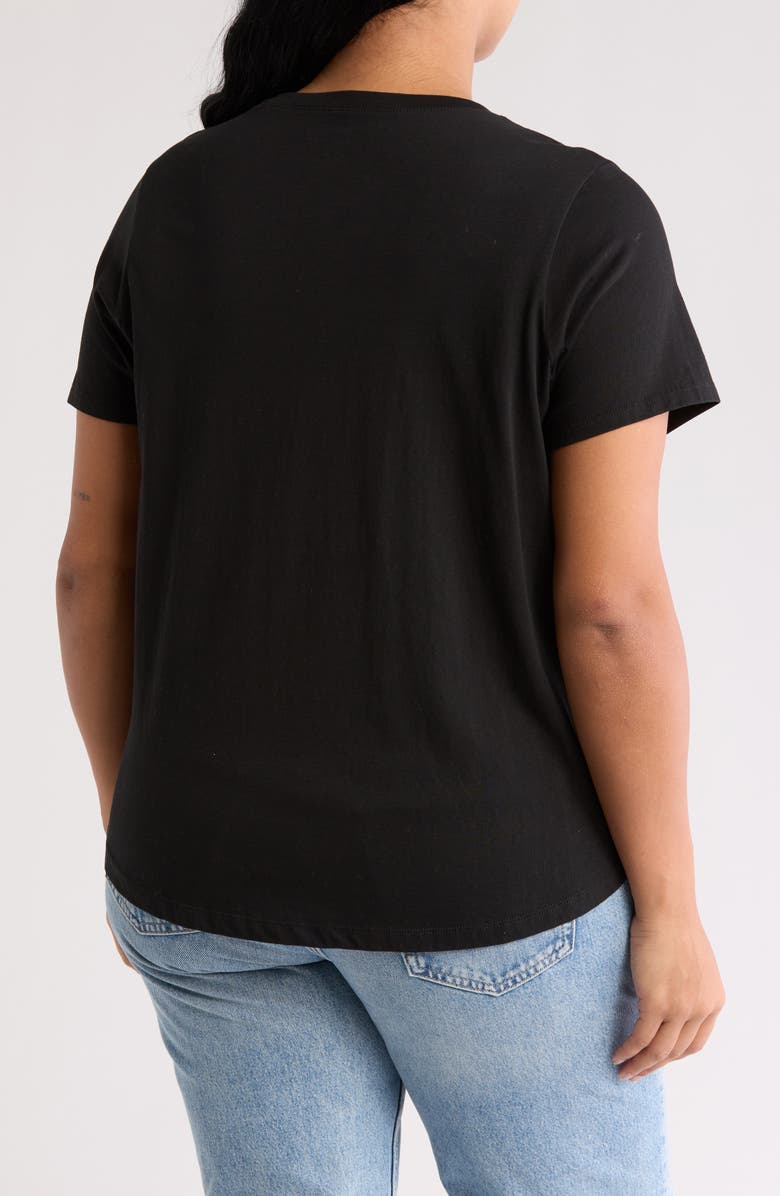 Madewell Cotton T-Shirt, Alternate, color, True Black