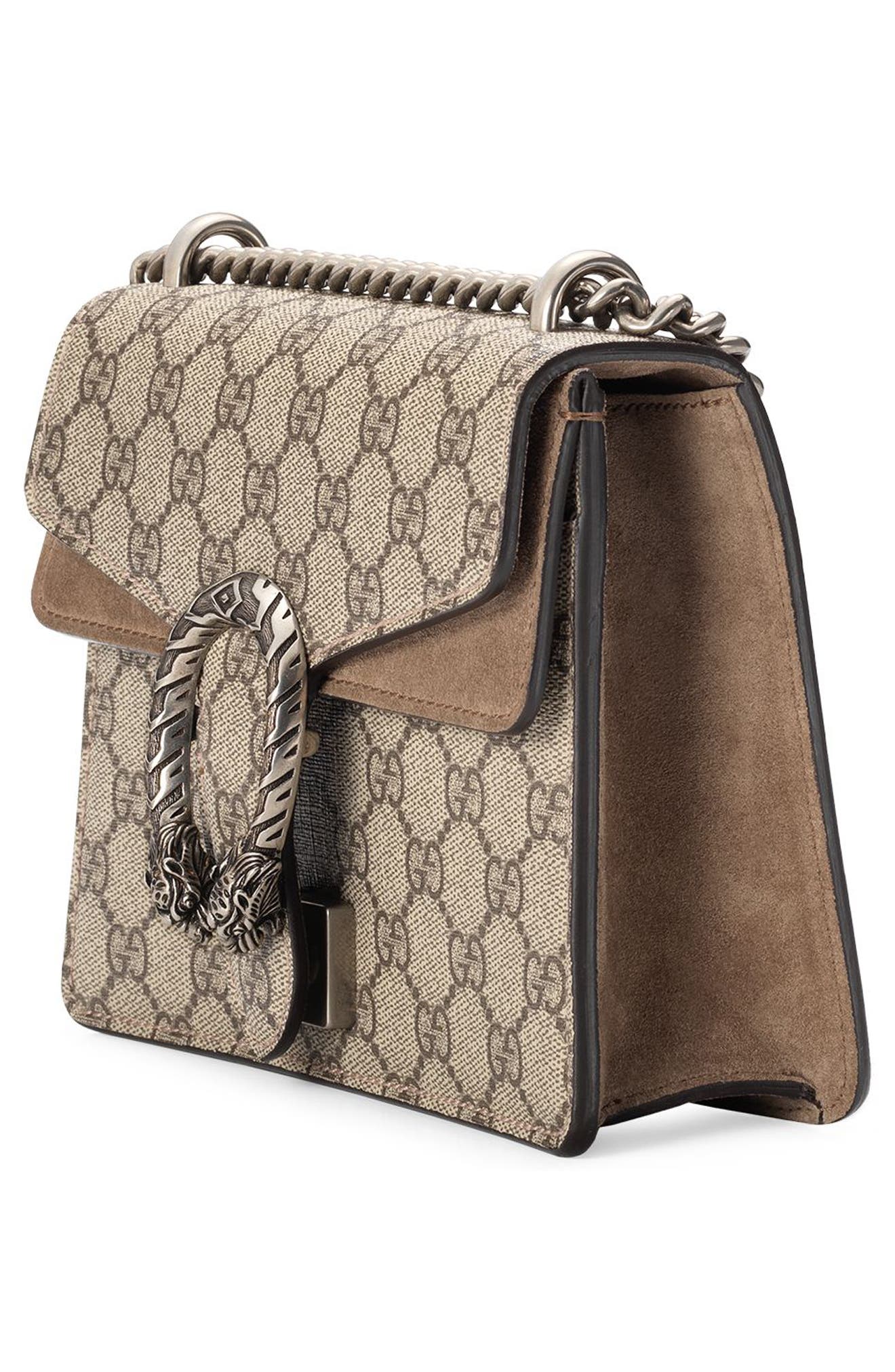 Mini GG Supreme Shoulder Bag, Alternate, color, BEIGE EBONY/ TAUPE