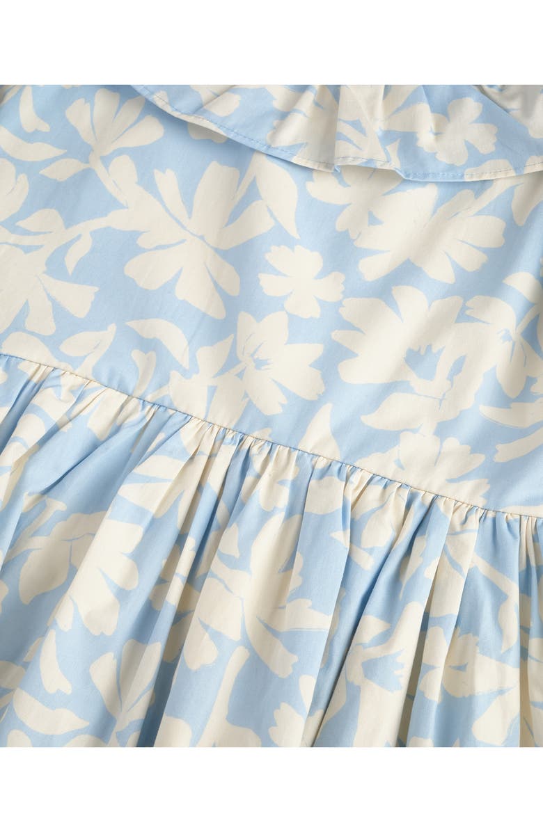 Scotch & Soda Kids' Print Dress & Headband Set, Alternate, color, Skyway