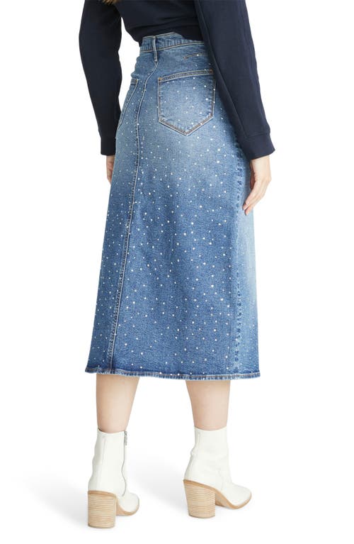 DRIFTWOOD DRIFTWOOD PIPER AFTER PARTY CRYSTAL MIDI DENIM SKIRT