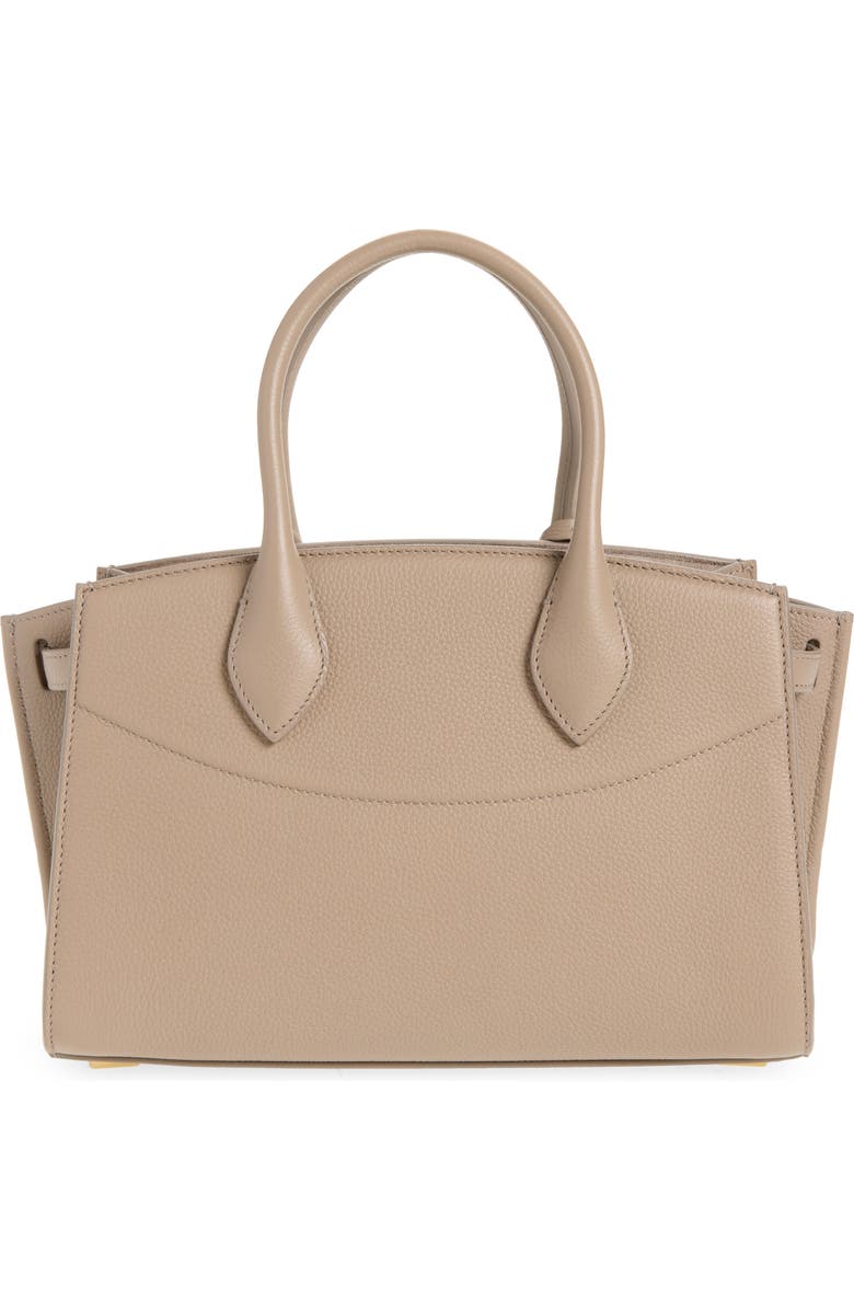 FERRAGAMO Small The Studio Soft Leather Top Handle Bag, Alternate, color, Warm Taupe