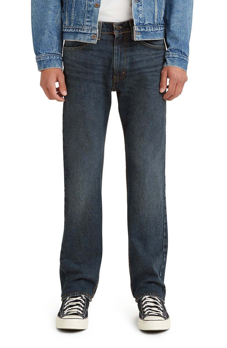 Levi's<sup>®</sup> 505<sup>™</sup> Regular Fit Straight Leg Jeans, Main, color, Flying Bird