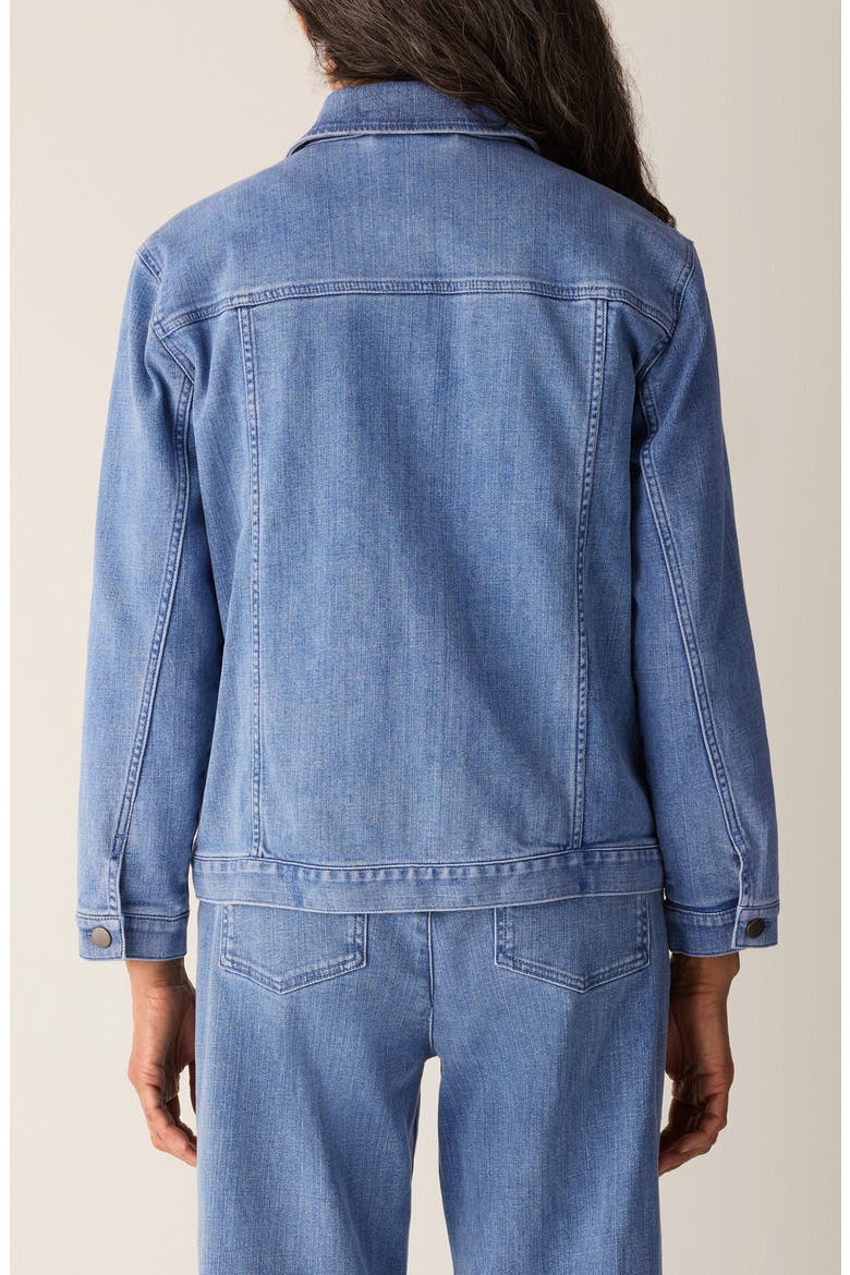 Stretch Organic Cotton Blend Denim Jacket, Alternate, color, CLASSIC INDIGO