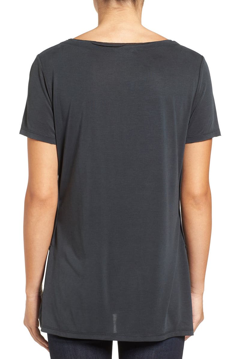 Halogen<sup>®</sup> Curved Hem Tee, Alternate, color,
