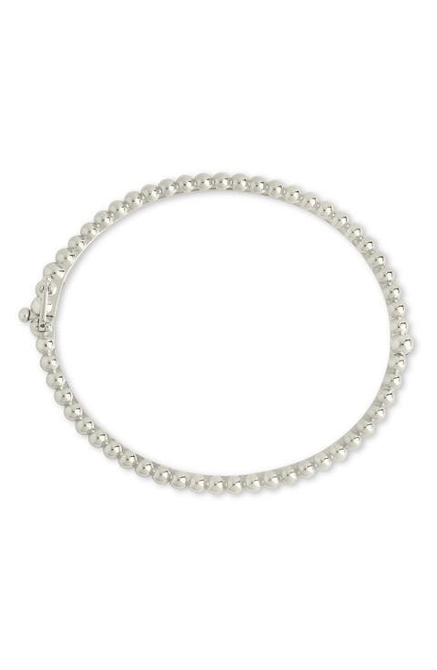 Lorelei Bead Textured Bangle Bracelet