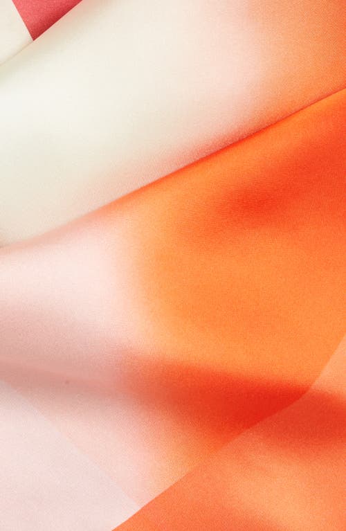 NORDSTROM NORDSTROM GRADIENT PRINT SILK SQUARE SCARF 