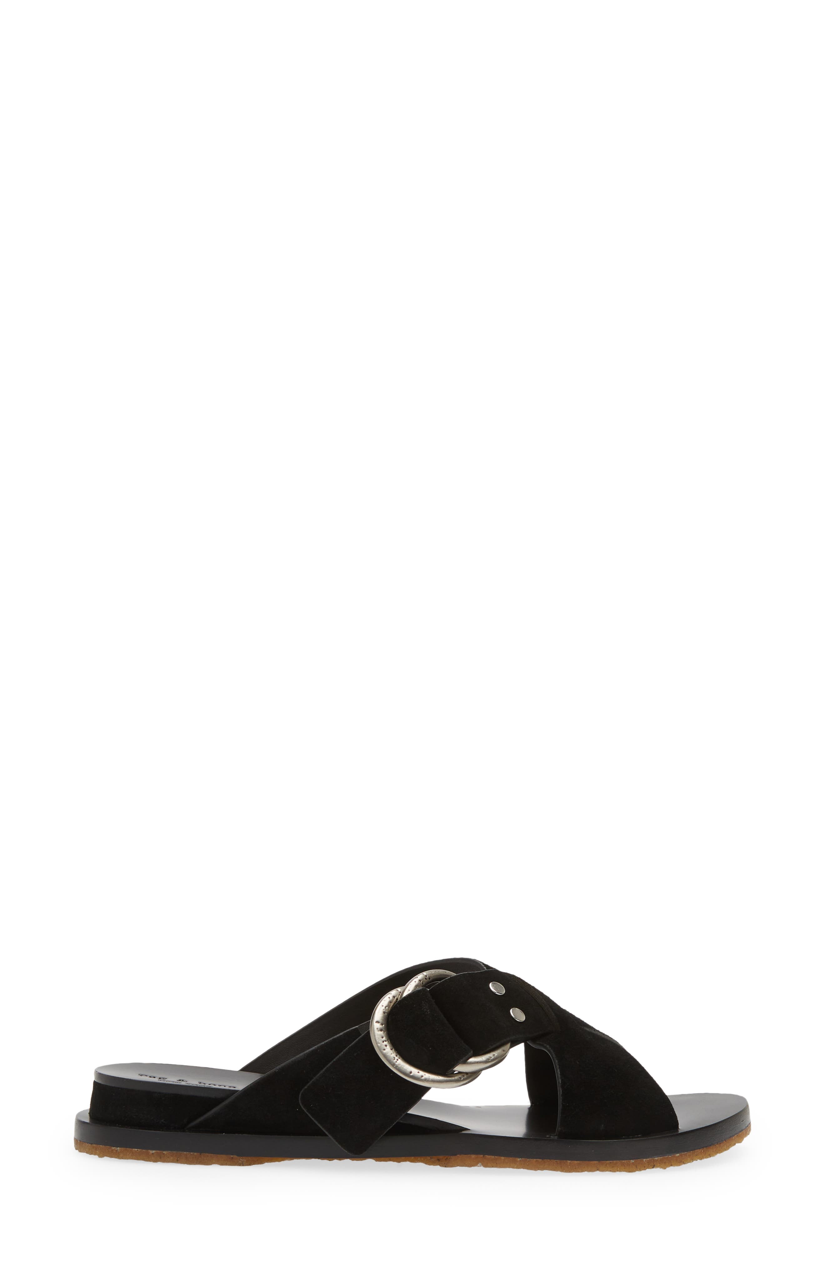Beau Slide Sandal, Alternate, color, BLKSD