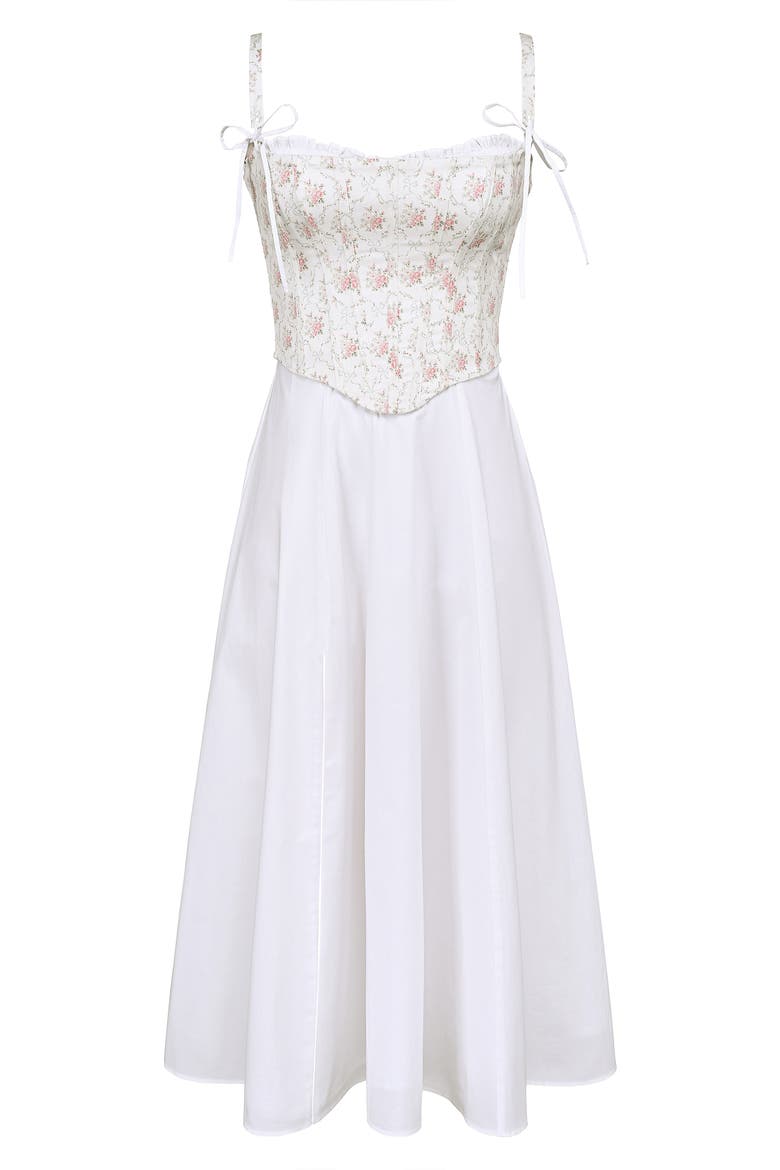 Clarabelle A-Line Dress, Alternate, color, CREAM ROSE