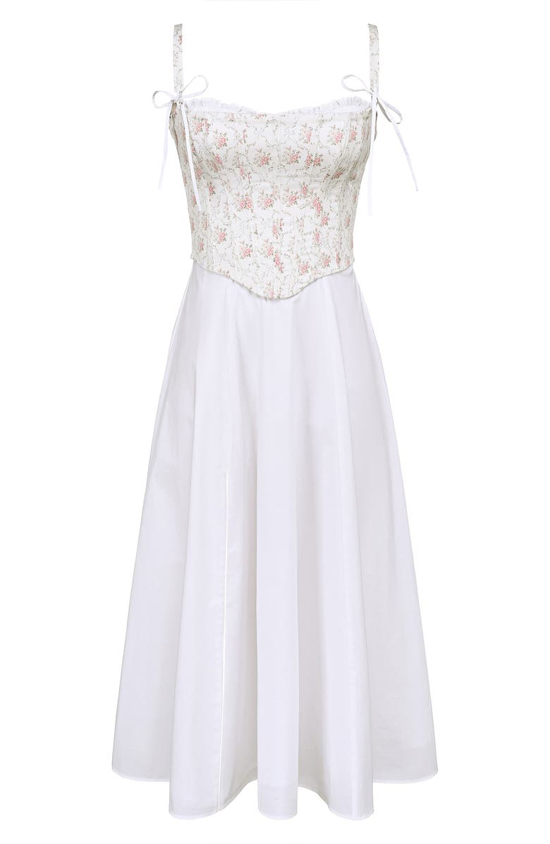 HOUSE OF CB Clarabelle A-Line Dress, Alternate, color, Cream Rose