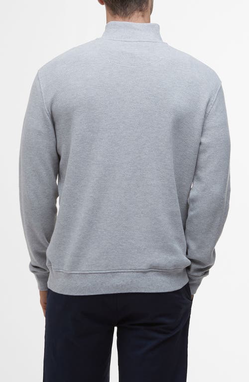 BARBOUR BARBOUR COTTON PIQUÉ QUARTER ZIP PULLOVER